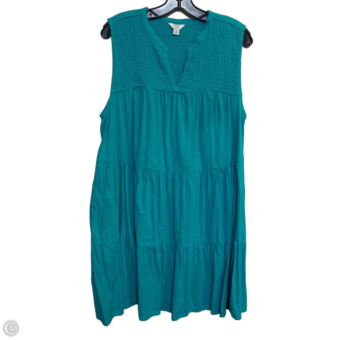 Dress Casual Short By Crown And Ivy In Blue, Size: 1x