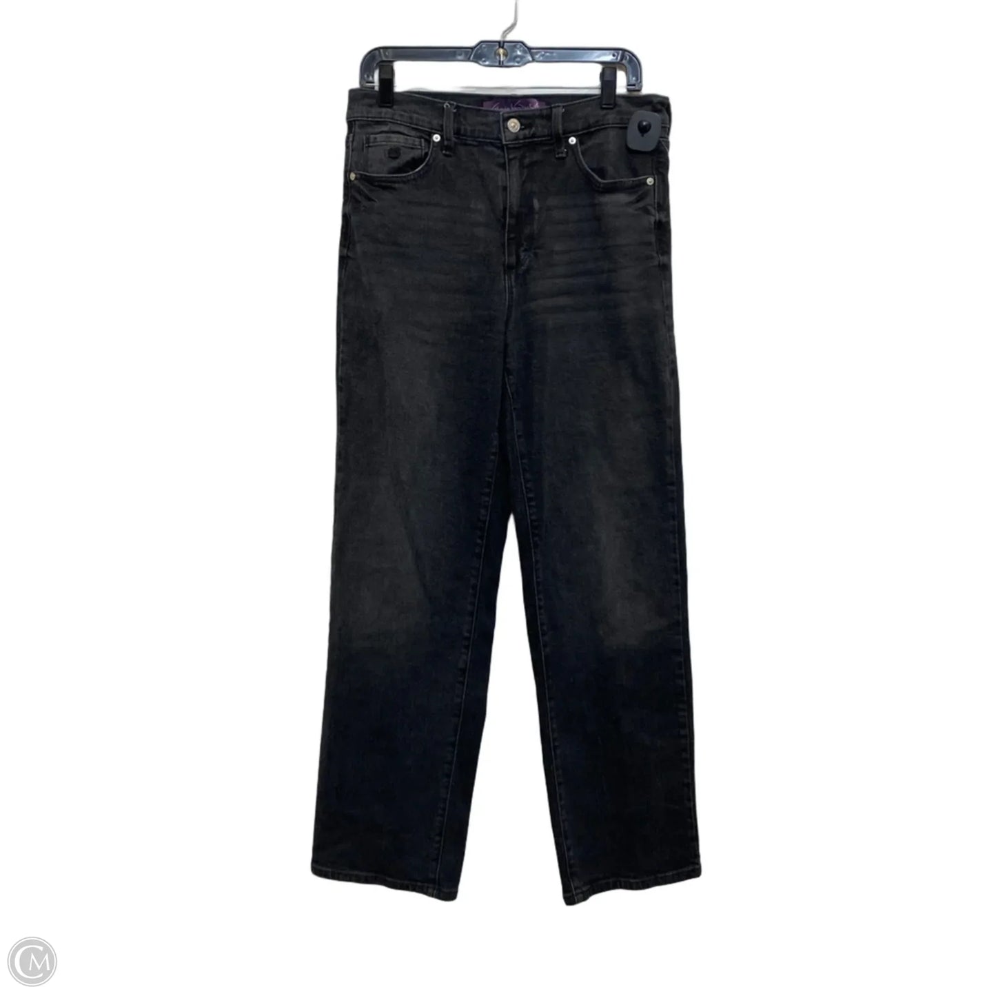 Jeans Straight By Gloria Vanderbilt In Black, Size: 8