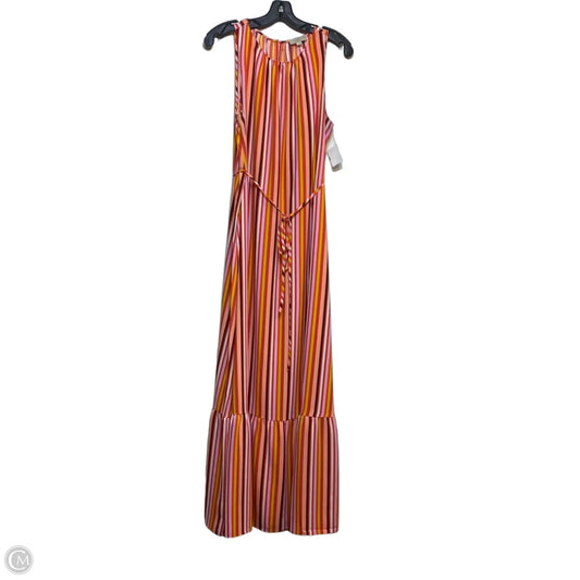 Dress Casual Midi By Loft In Multi-colored, Size: L