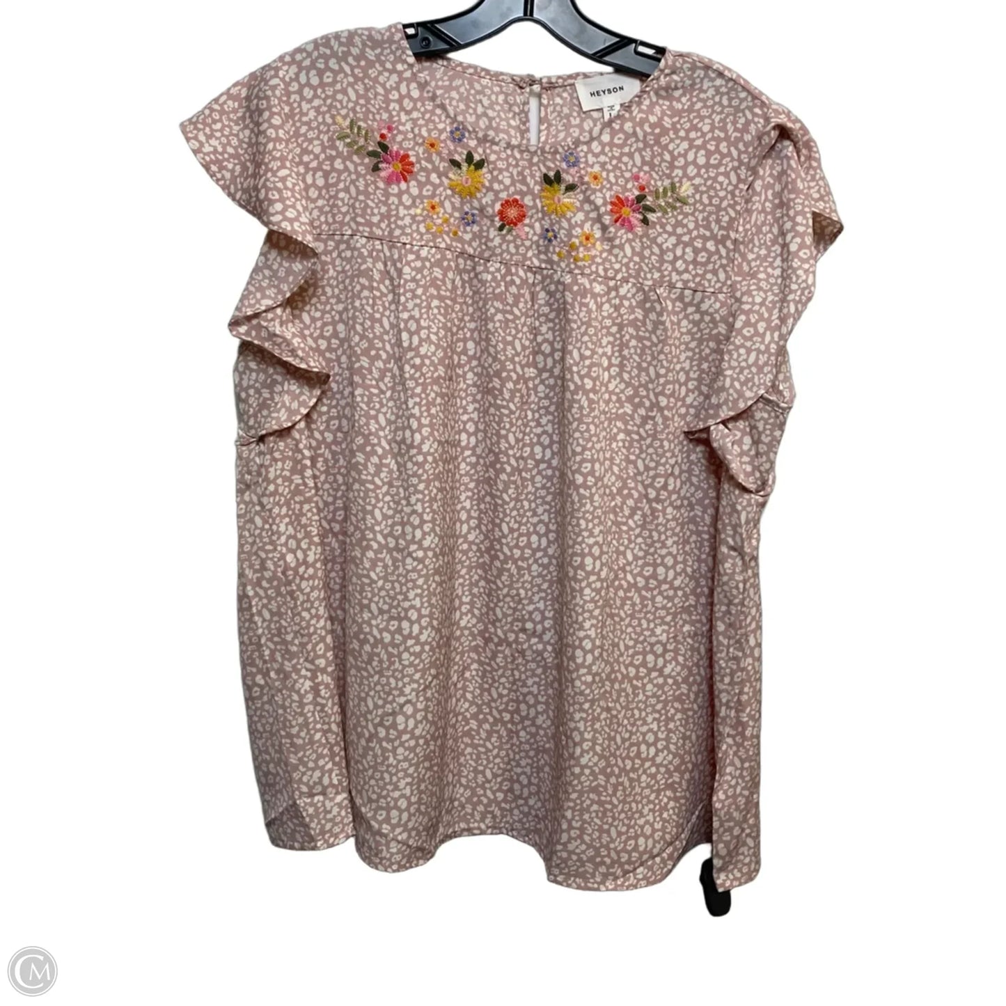 Top Sleeveless By Heyson In Pink, Size: L