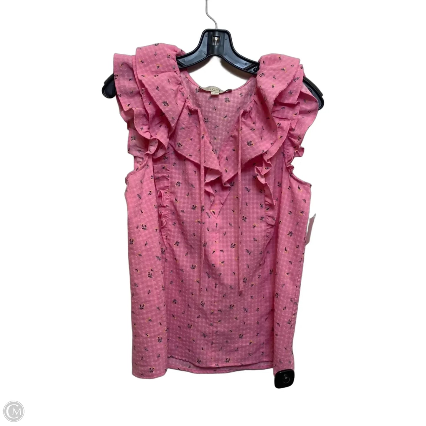 Top Sleeveless By Loft In Pink, Size: S