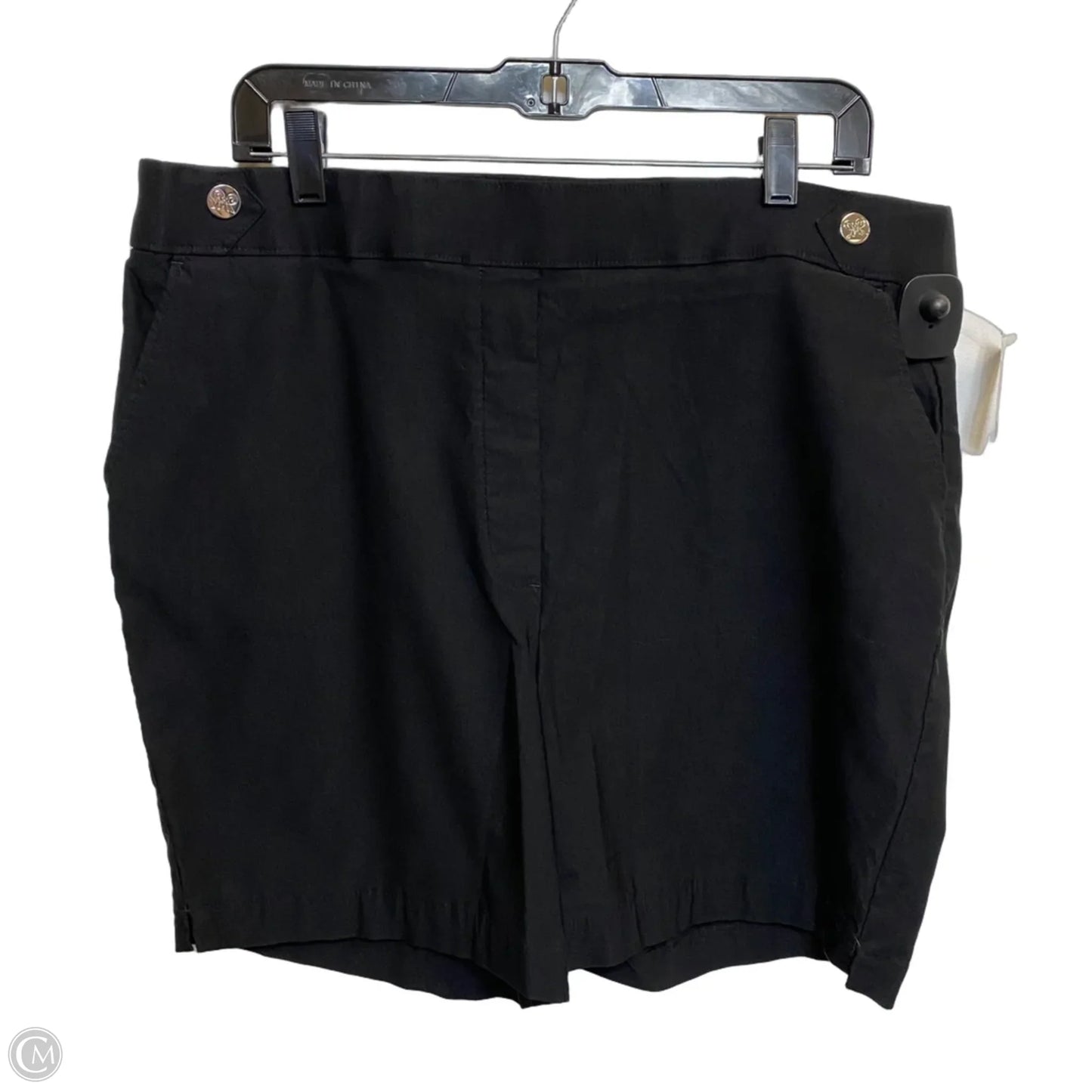 Shorts By Rafaella In Black, Size: 18