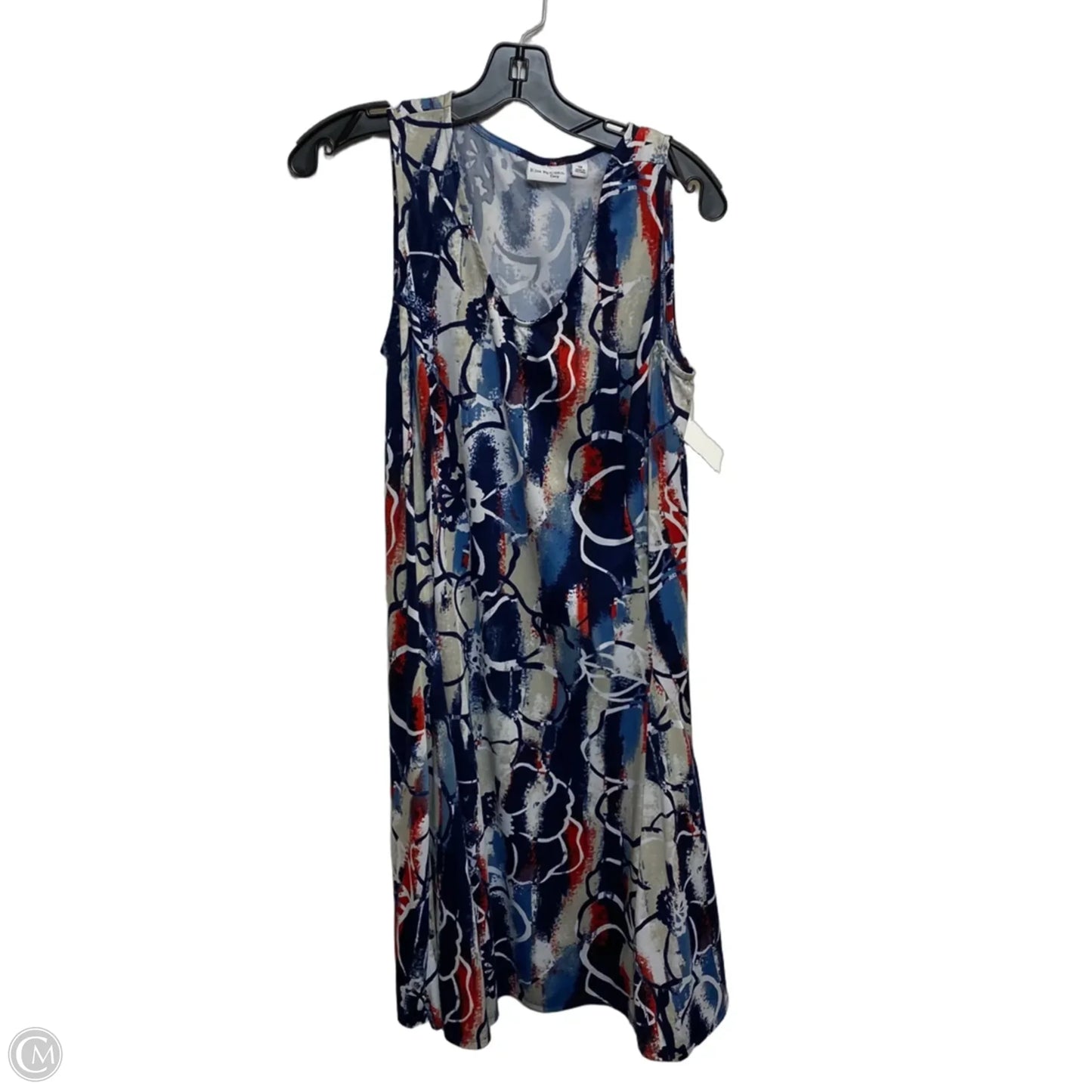 Dress Casual Short By Kim Rogers In Blue, Size: 1x