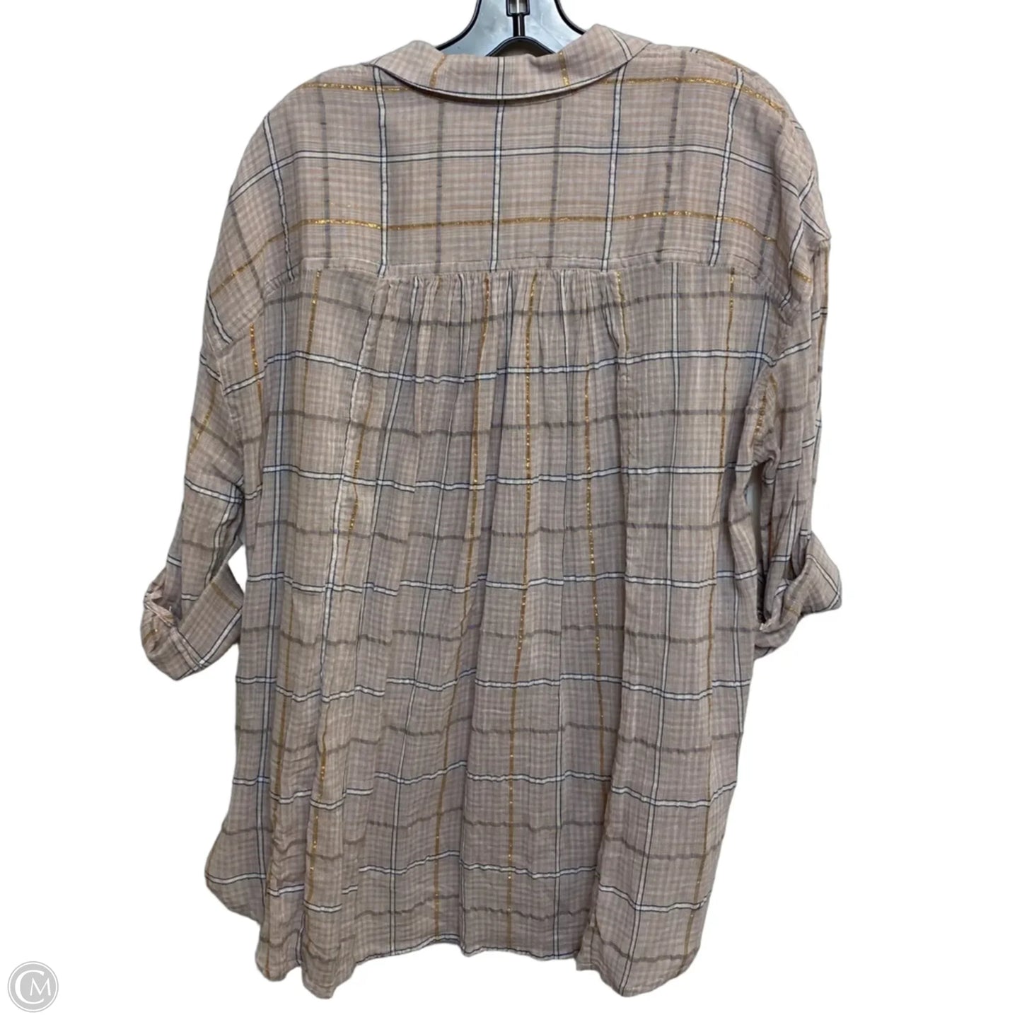 Top Long Sleeve By Free People In Pink, Size: S