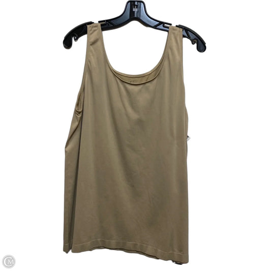 Top Sleeveless By Cato In Brown, Size: 3x