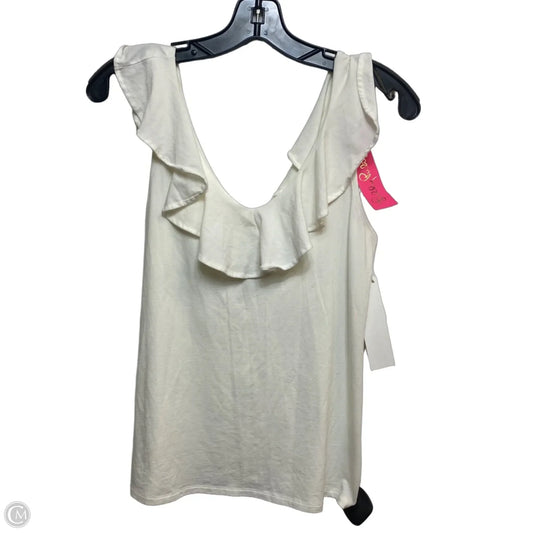 Top Sleeveless Designer By Lilly Pulitzer In White, Size: Xs