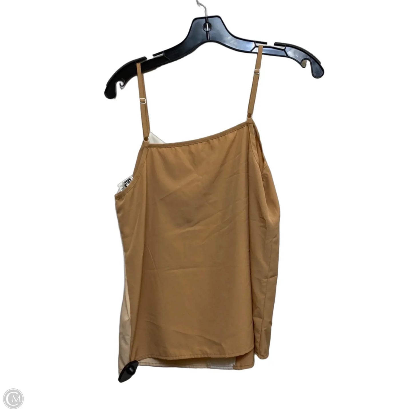 Top Sleeveless By Shein In Tan, Size: S