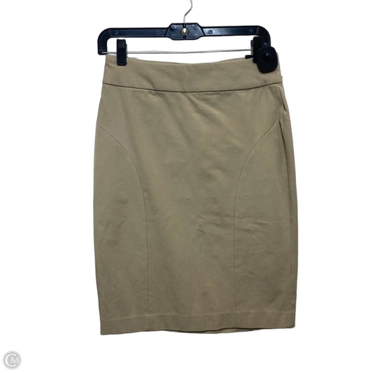 Skirt Midi By Banana Republic In Tan, Size: Xs