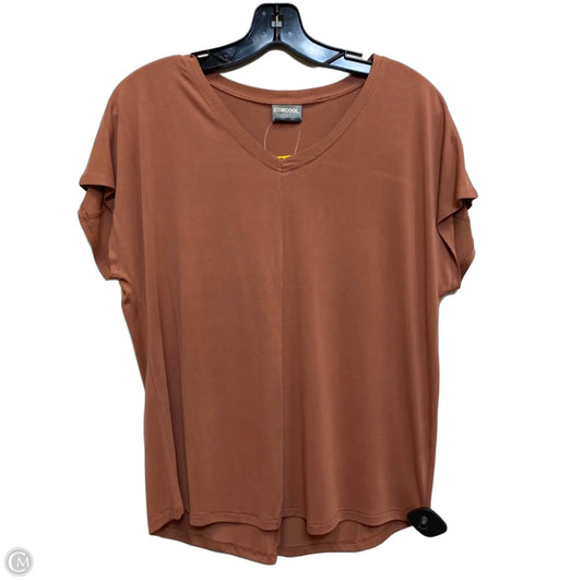 Athletic Top Short Sleeve By 32 COOL In Orange, Size: S
