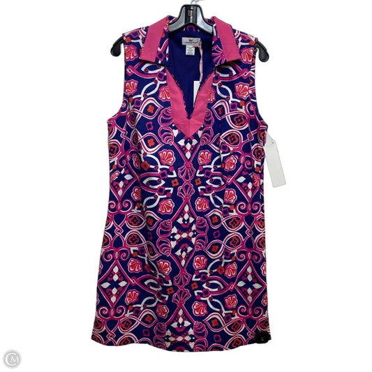 Dress Designer By Vineyard Vines In Blue & Pink, Size: L