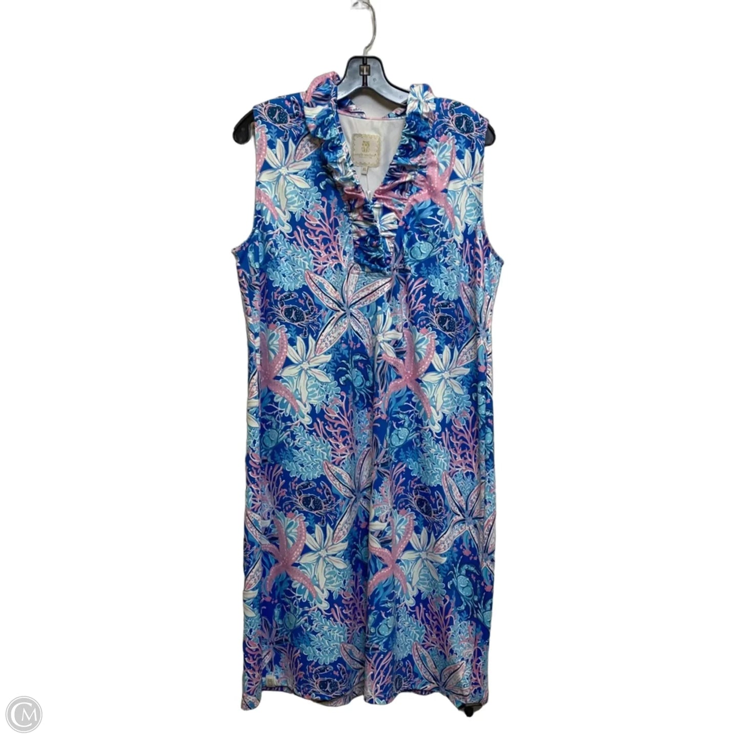 Dress Casual Midi By Simply Southern In Blue, Size: Xl