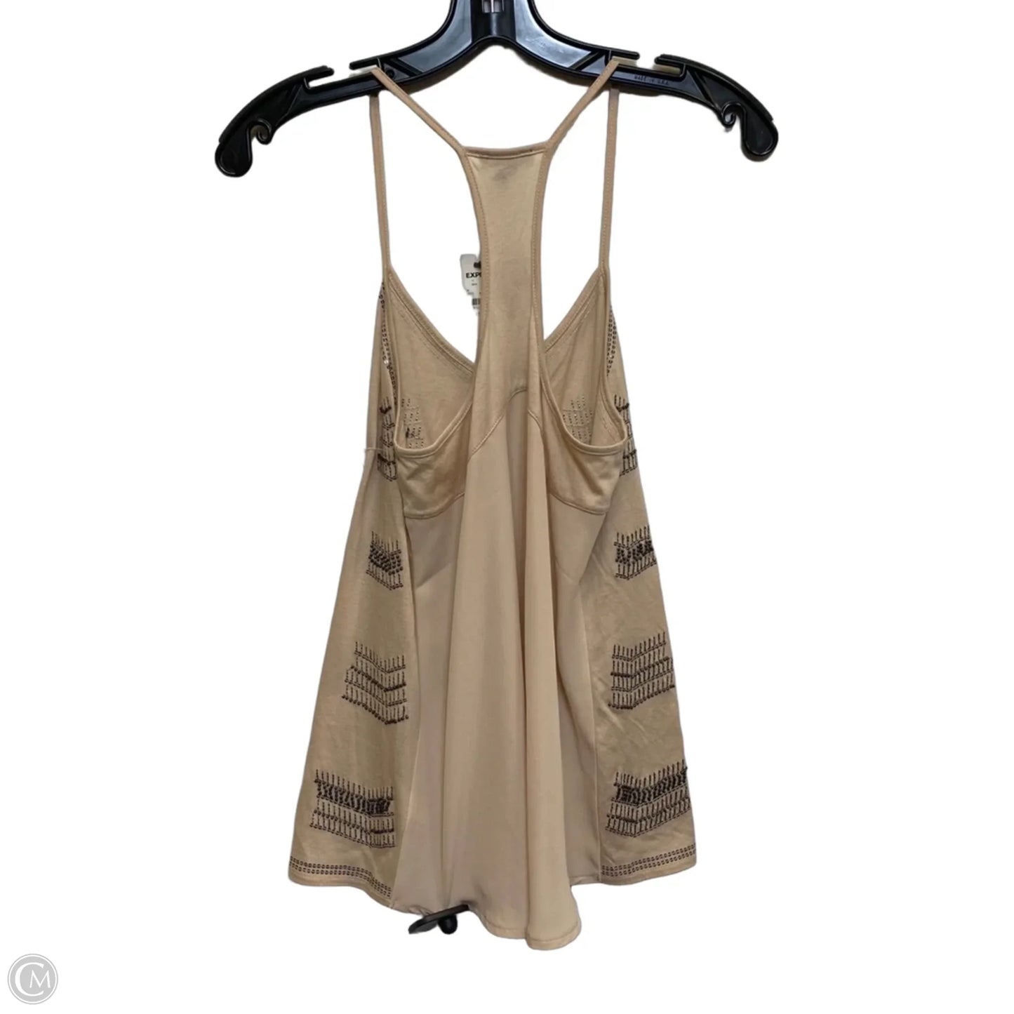 Top Sleeveless By Express In Tan, Size: Xs