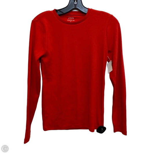 Top Long Sleeve By J. Crew In Red, Size: S