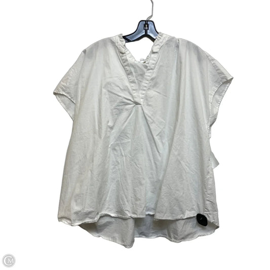 Top Short Sleeve By Crown And Ivy In White, Size: 3x