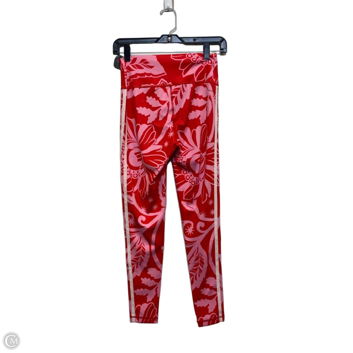 Athletic Leggings By Adidas In Red, Size: S