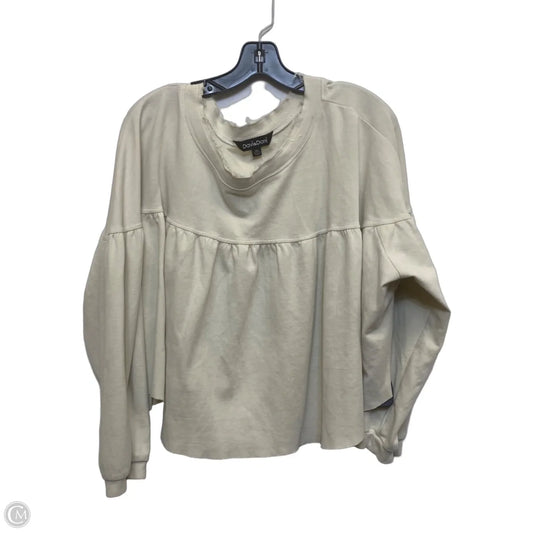 Sweatshirt Crewneck By Davi & Dani In Cream, Size: 1x