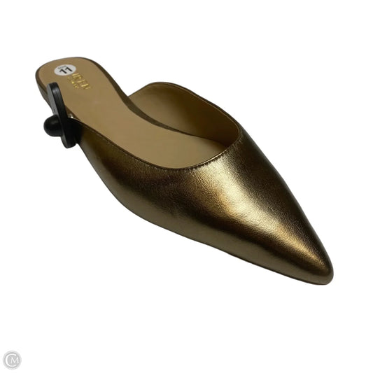 Shoes Flats By Lauren By Ralph Lauren In Gold, Size: 11