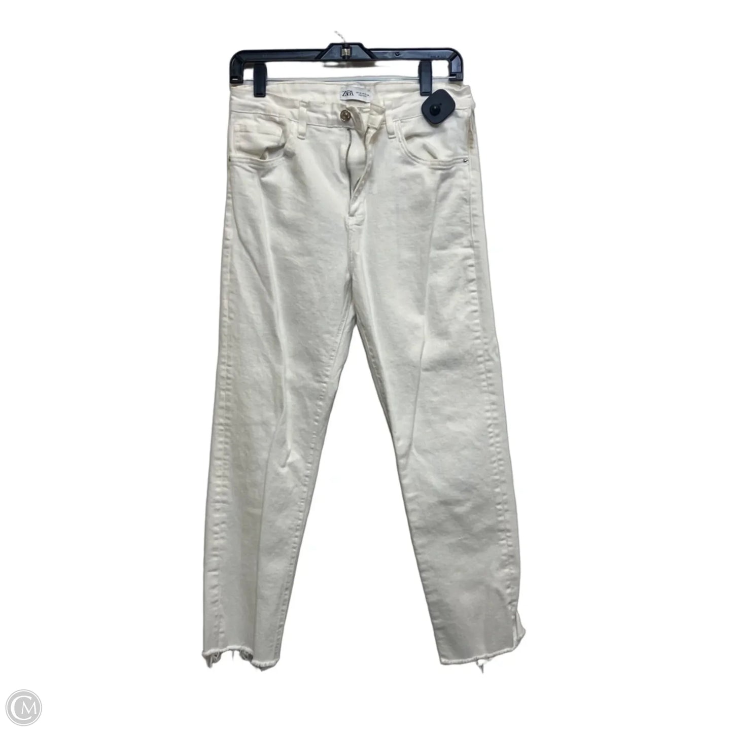 Jeans Skinny By Zara In White, Size: 8