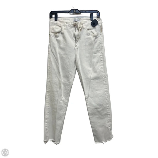 Jeans Skinny By Zara In White, Size: 8