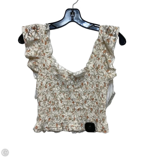Top Sleeveless By Thirty/Thirty In Cream, Size: S