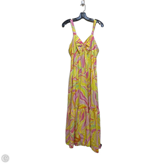 Dress Casual Midi By Terra & Sky In Yellow, Size: Xl