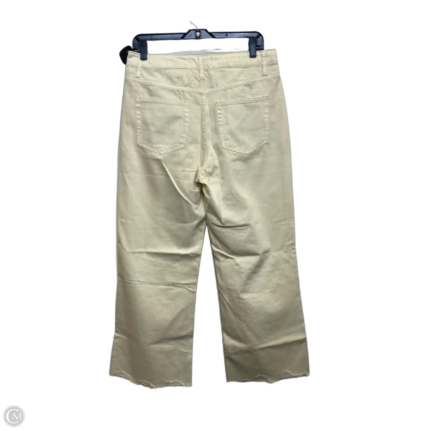 Jeans Cropped By Vervet In Cream, Size: 8