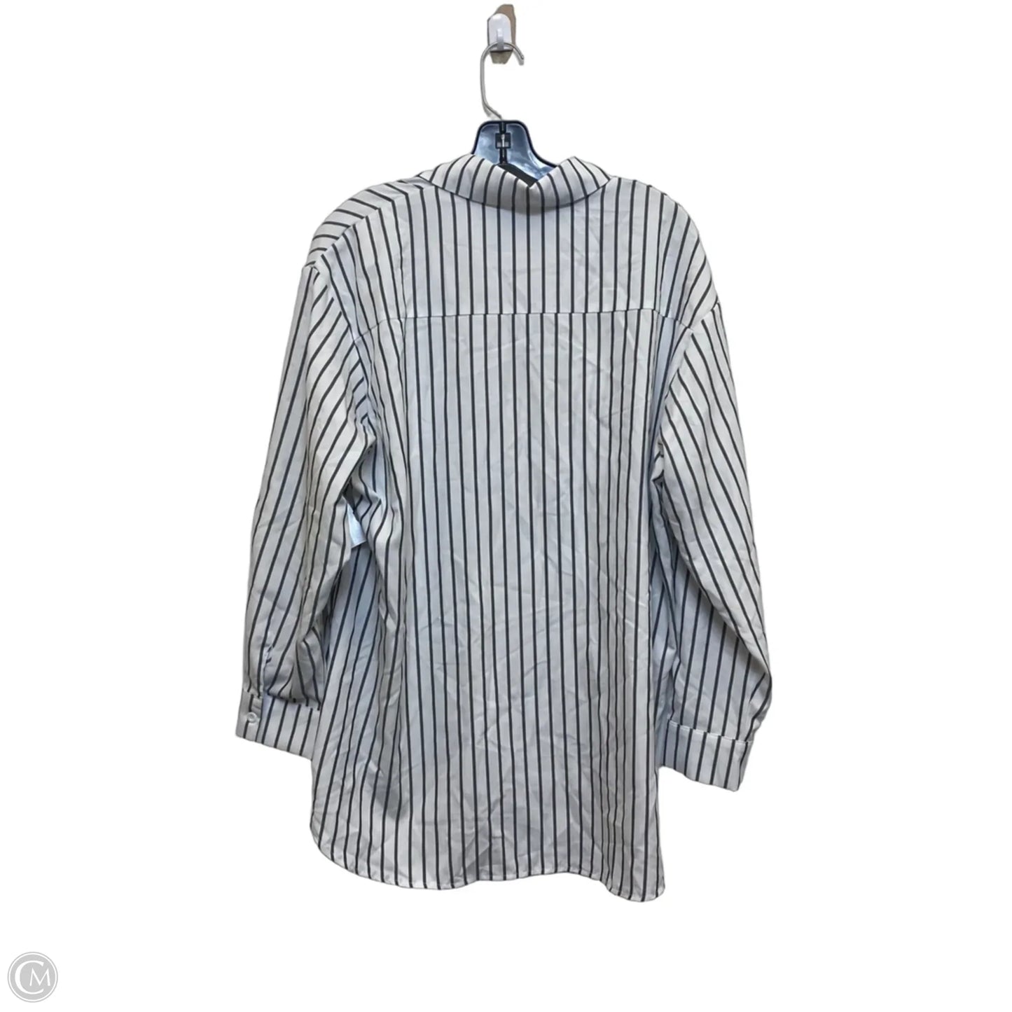 Top Long Sleeve By Shein In White, Size: 1x