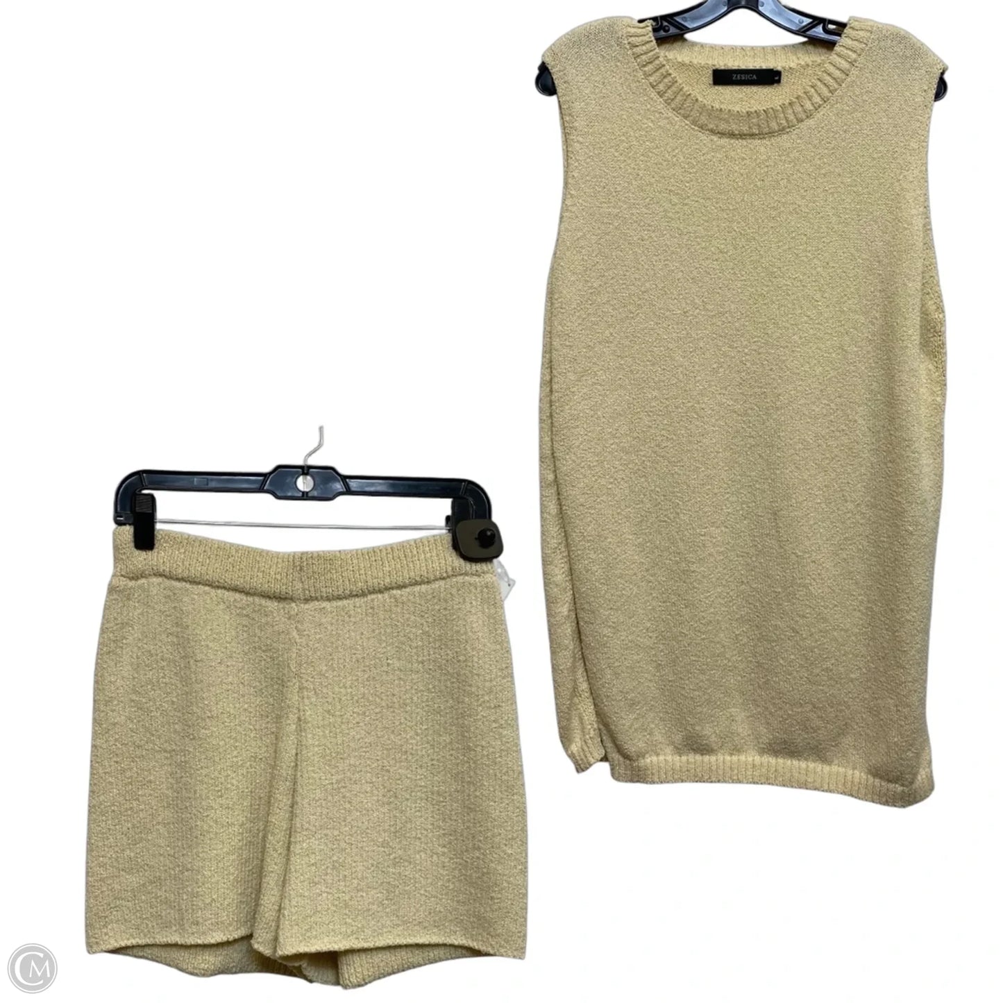 Shorts Set By Zesica In Cream, Size: L