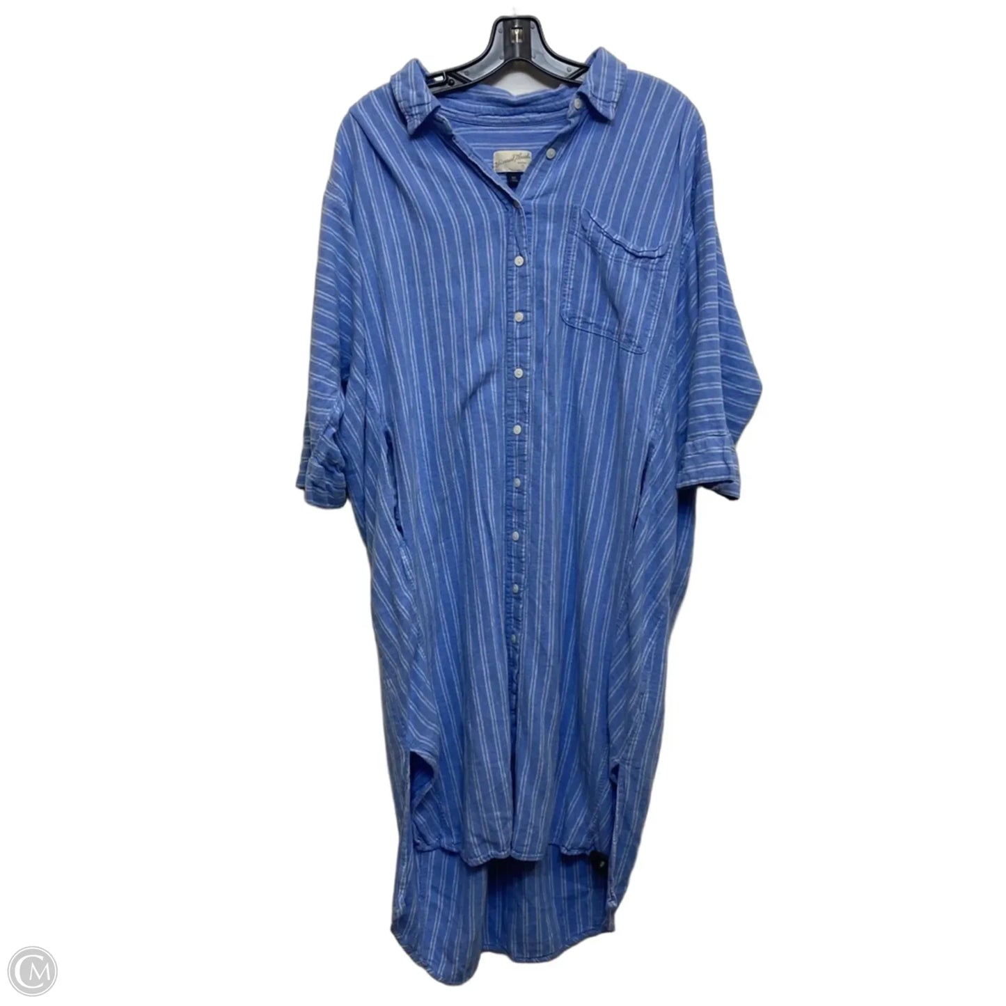 Dress Casual Short By Universal Thread In Blue, Size: Xxl