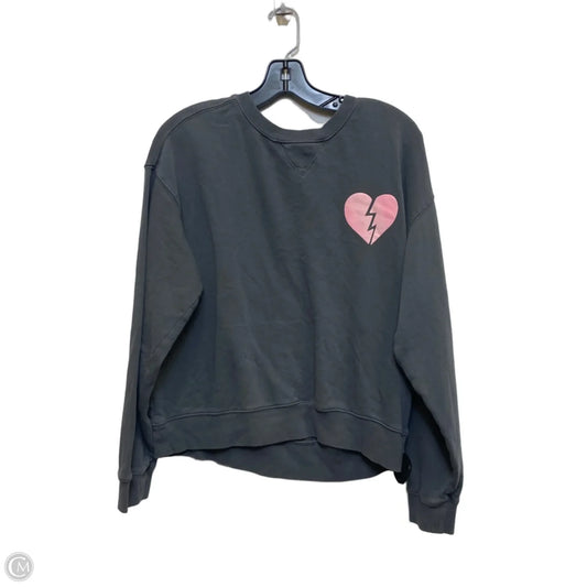 Sweatshirt Crewneck By Wildfox In Grey, Size: S