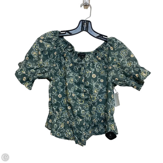 Top Short Sleeve By J. Crew In Green, Size: Xs
