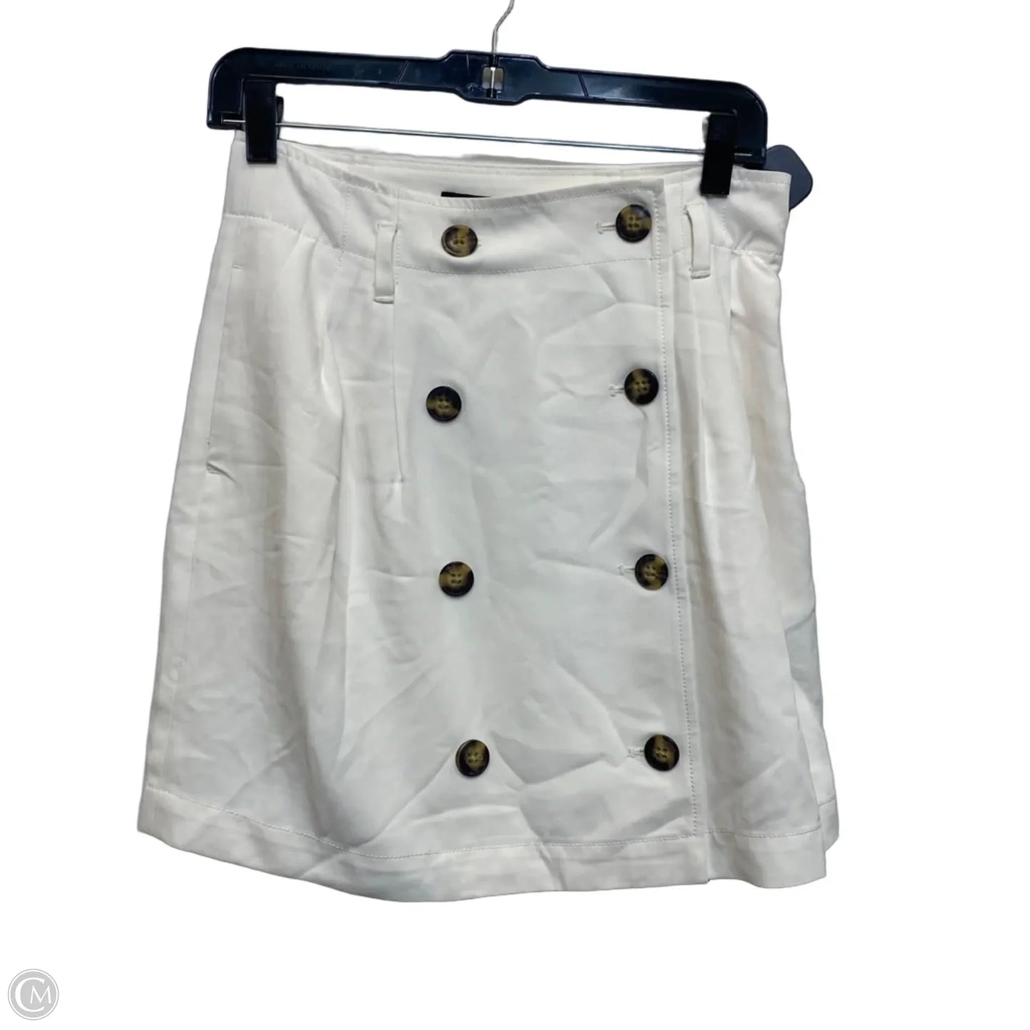 Skirt Mini & Short By Banana Republic In Cream, Size: Xs