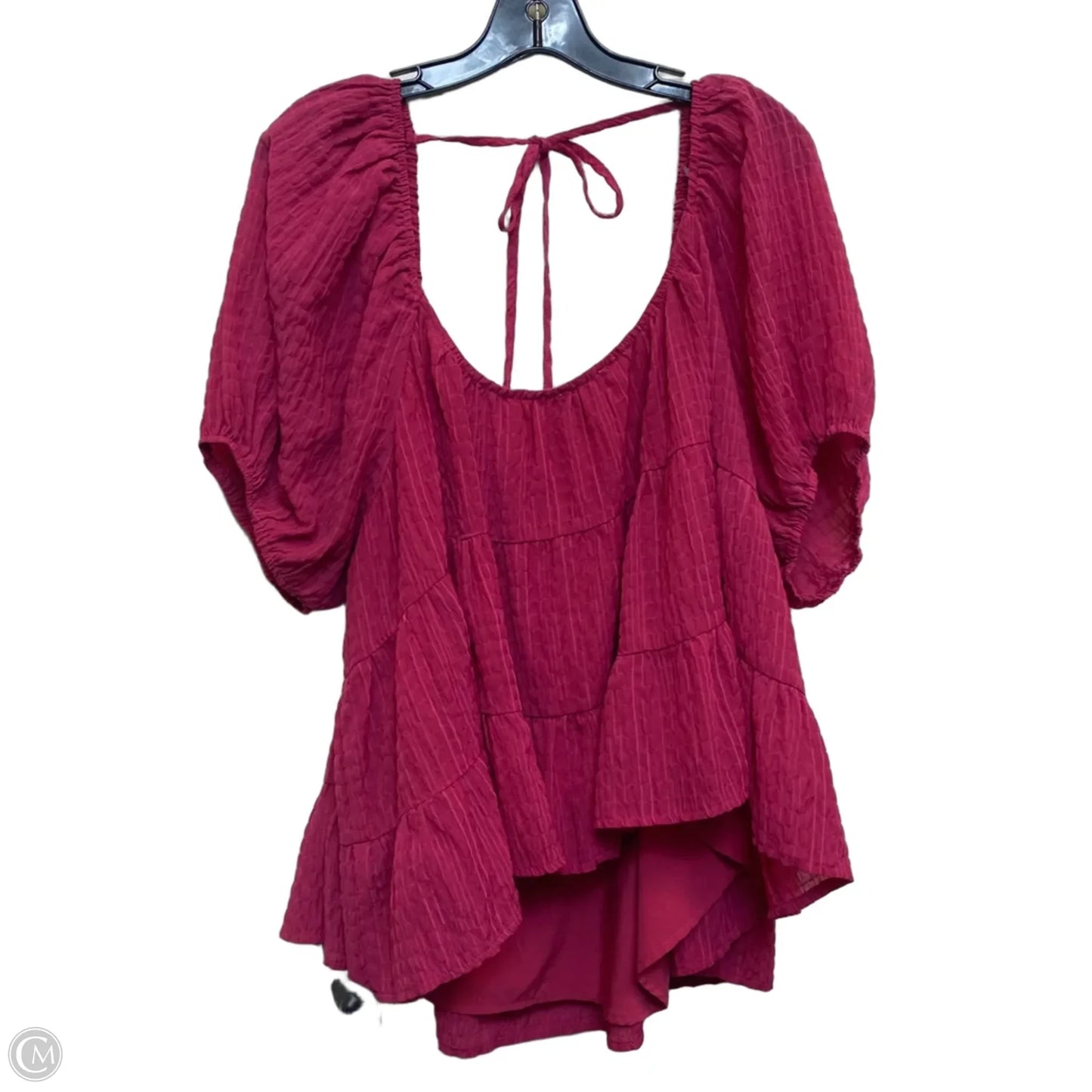 Top Short Sleeve By Arula In Pink, Size: 3x