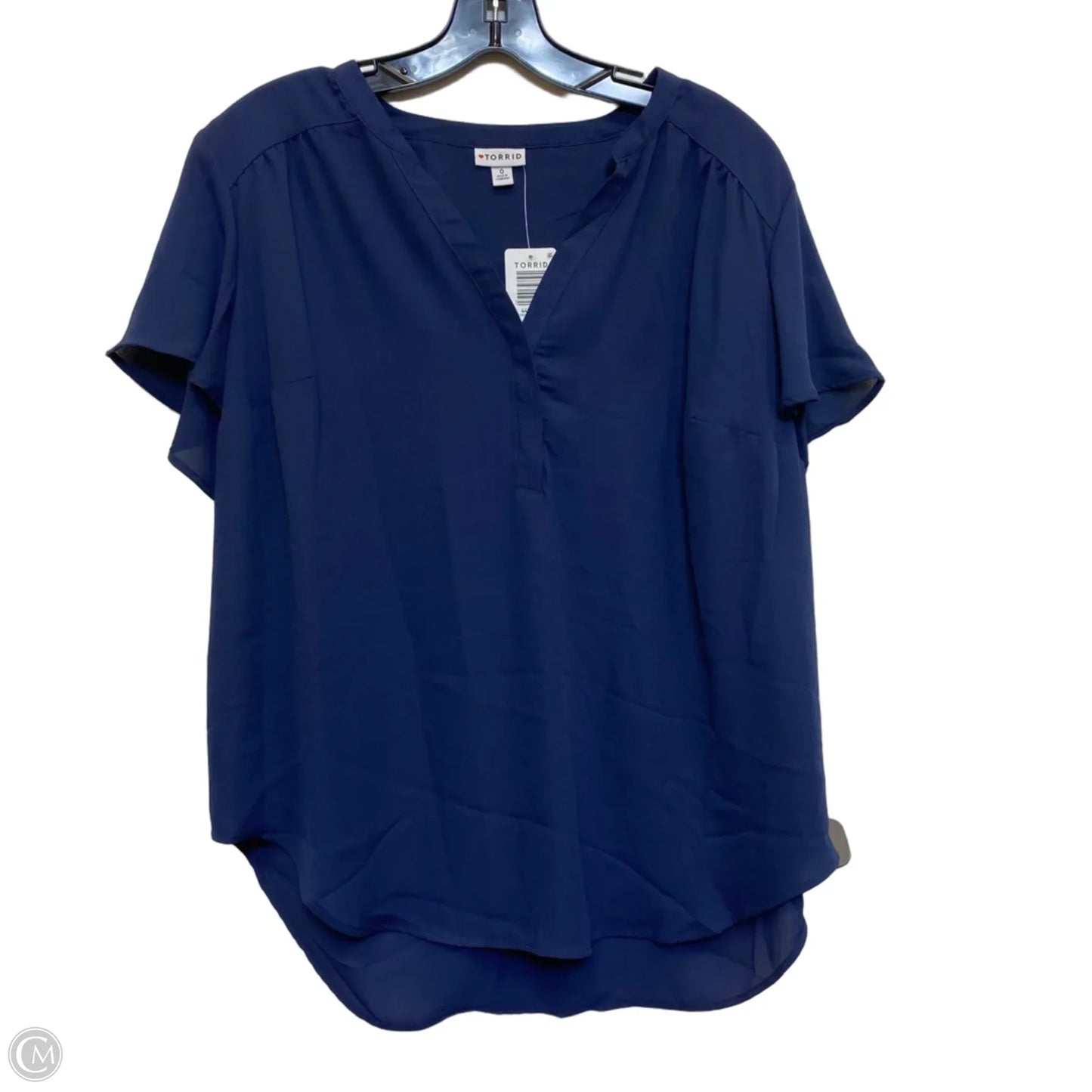 Top Short Sleeve By Torrid In Blue, Size: L