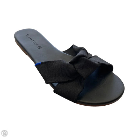 Sandals Designer By Rothys In Black, Size: 8.5