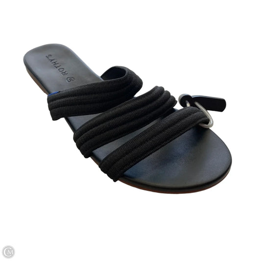 Sandals Designer By Rothys In Black, Size: 8.5