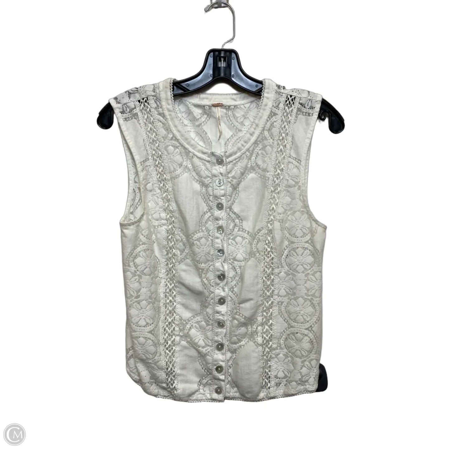 Top Sleeveless By Free People In White, Size: S