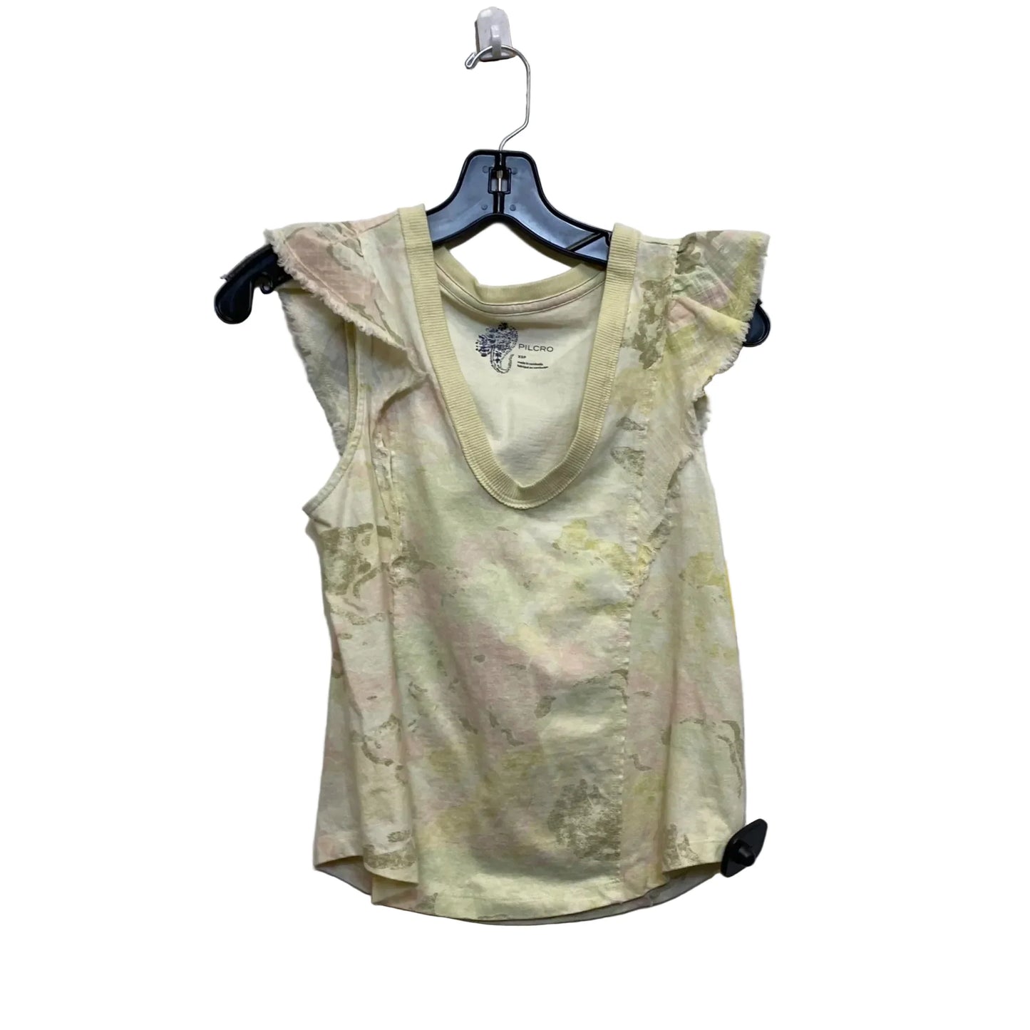 Top Sleeveless By Pilcro In Yellow, Size: Xsp
