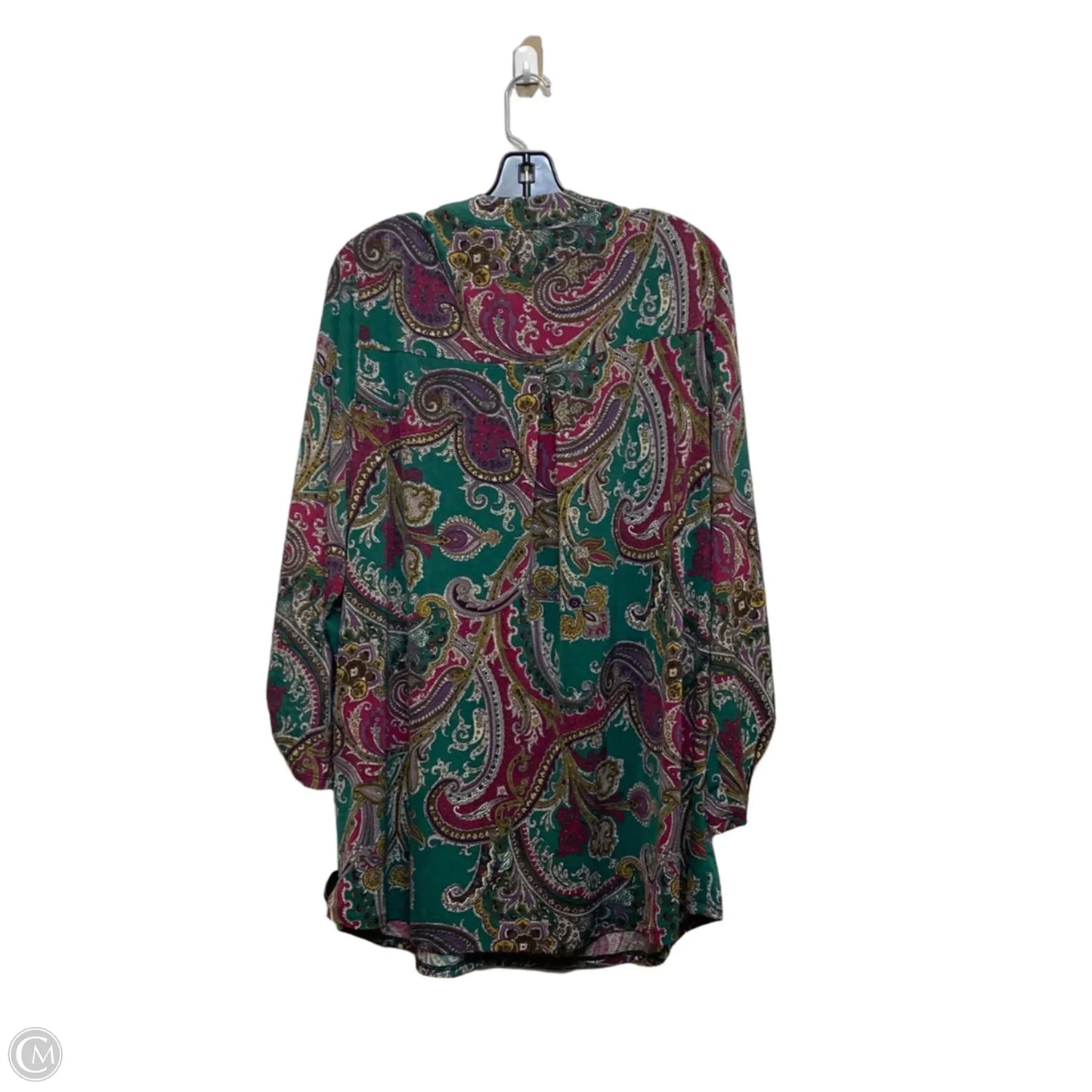 Top Long Sleeve By Dear Scarlett In Green, Size: 2x