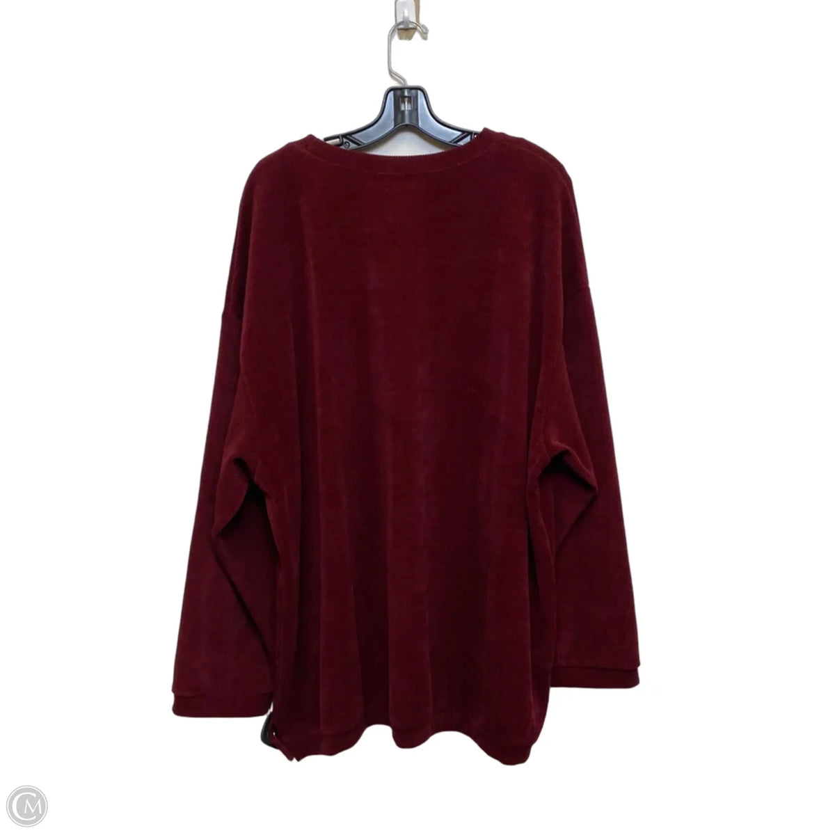 Top Long Sleeve By WLM In Red, Size: 3x