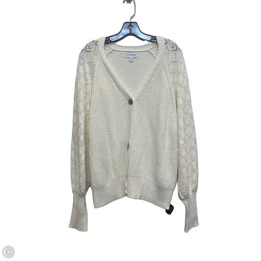 Sweater Cardigan By The Drop In White, Size: Xxl