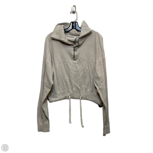 Sweatshirt Collar By Varley In Cream, Size: M