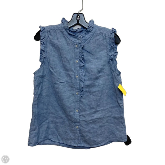 Top Sleeveless By Boden In Blue, Size: M