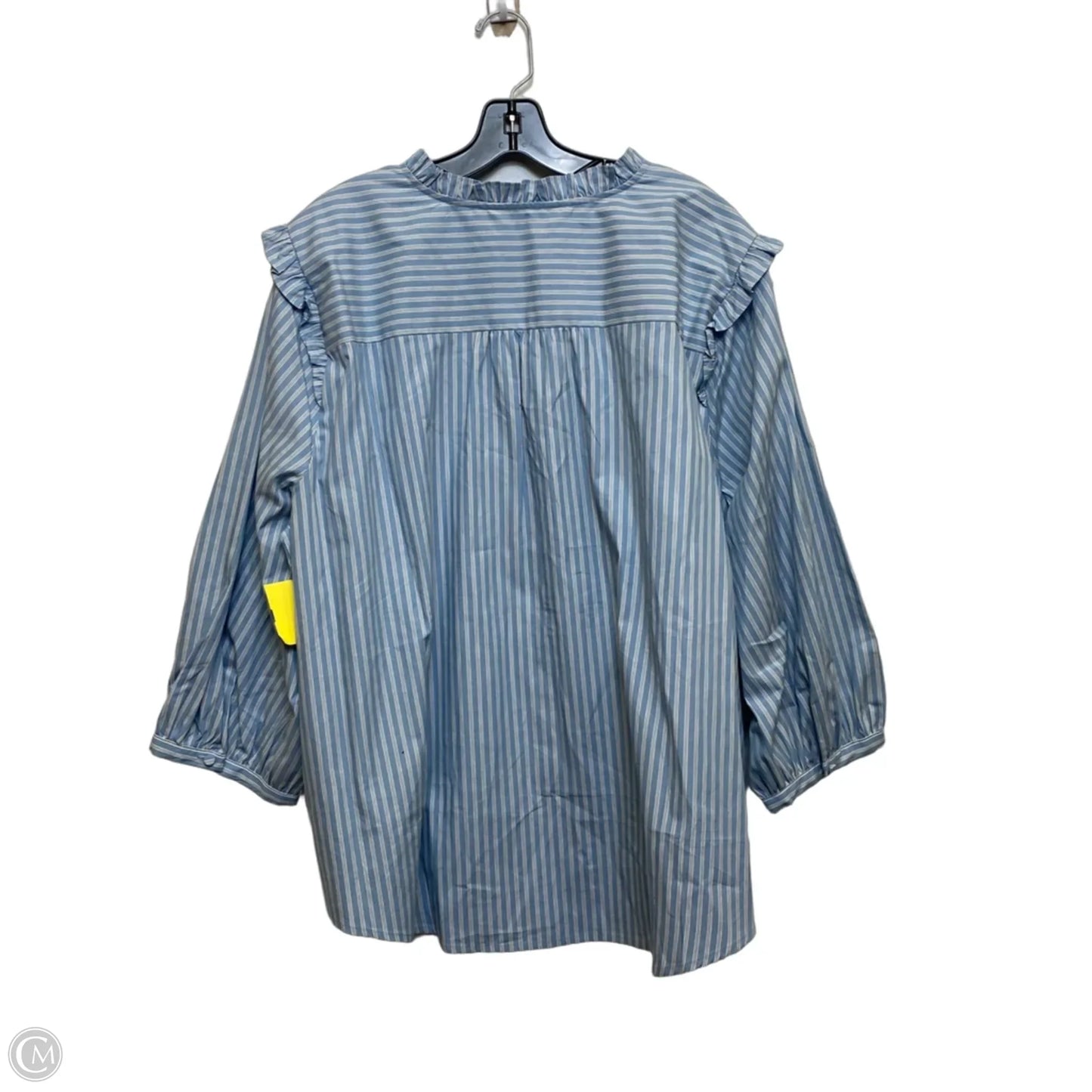 Top Long Sleeve By Lc Lauren Conrad In Blue, Size: 3x