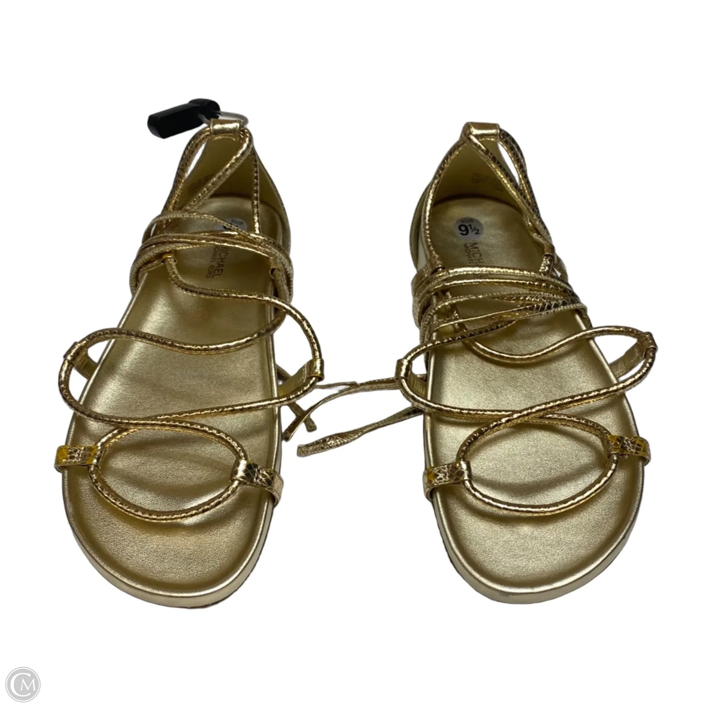 Sandals Flats By Michael By Michael Kors In Gold, Size: 9.5