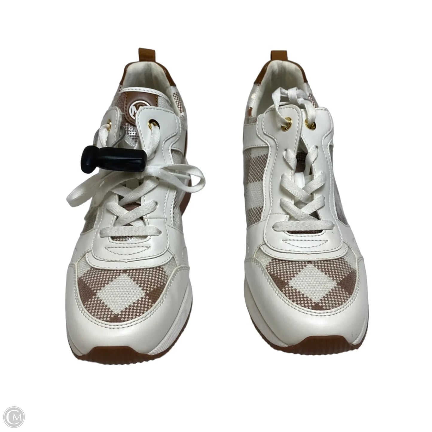 Shoes Sneakers By Michael By Michael Kors In Brown & Cream, Size: 10