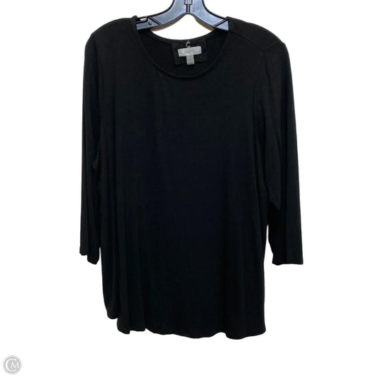 Top Long Sleeve By Cupio In Black, Size: 1x