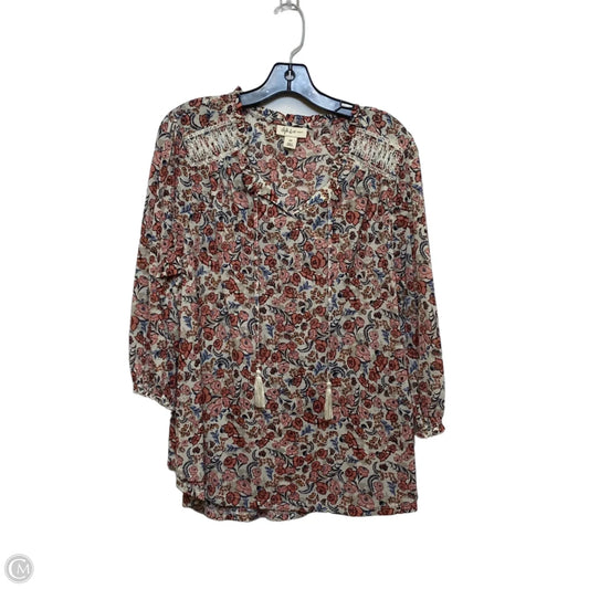 Top Long Sleeve By Style And Co Collection Women In Pink, Size: 1x