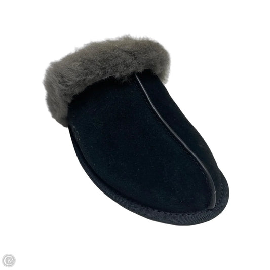 Slippers Designer By Ugg In Black, Size: 6