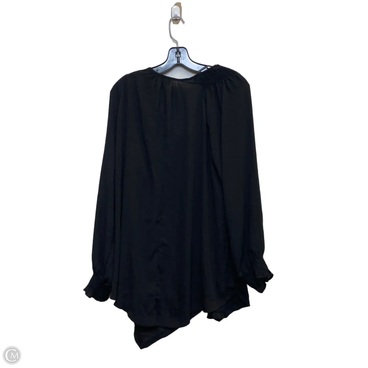 Top Long Sleeve By Avenue In Black, Size: 1x